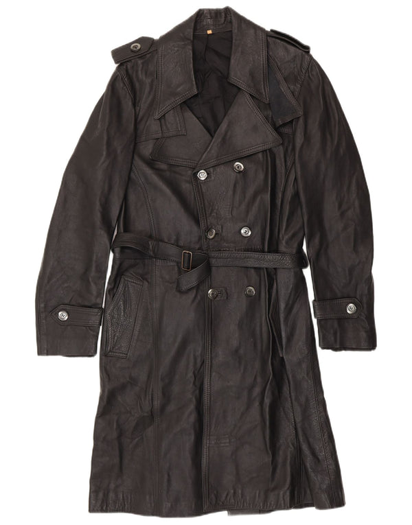 Vintage Læderfrakke til mænd UK 36 Small Black