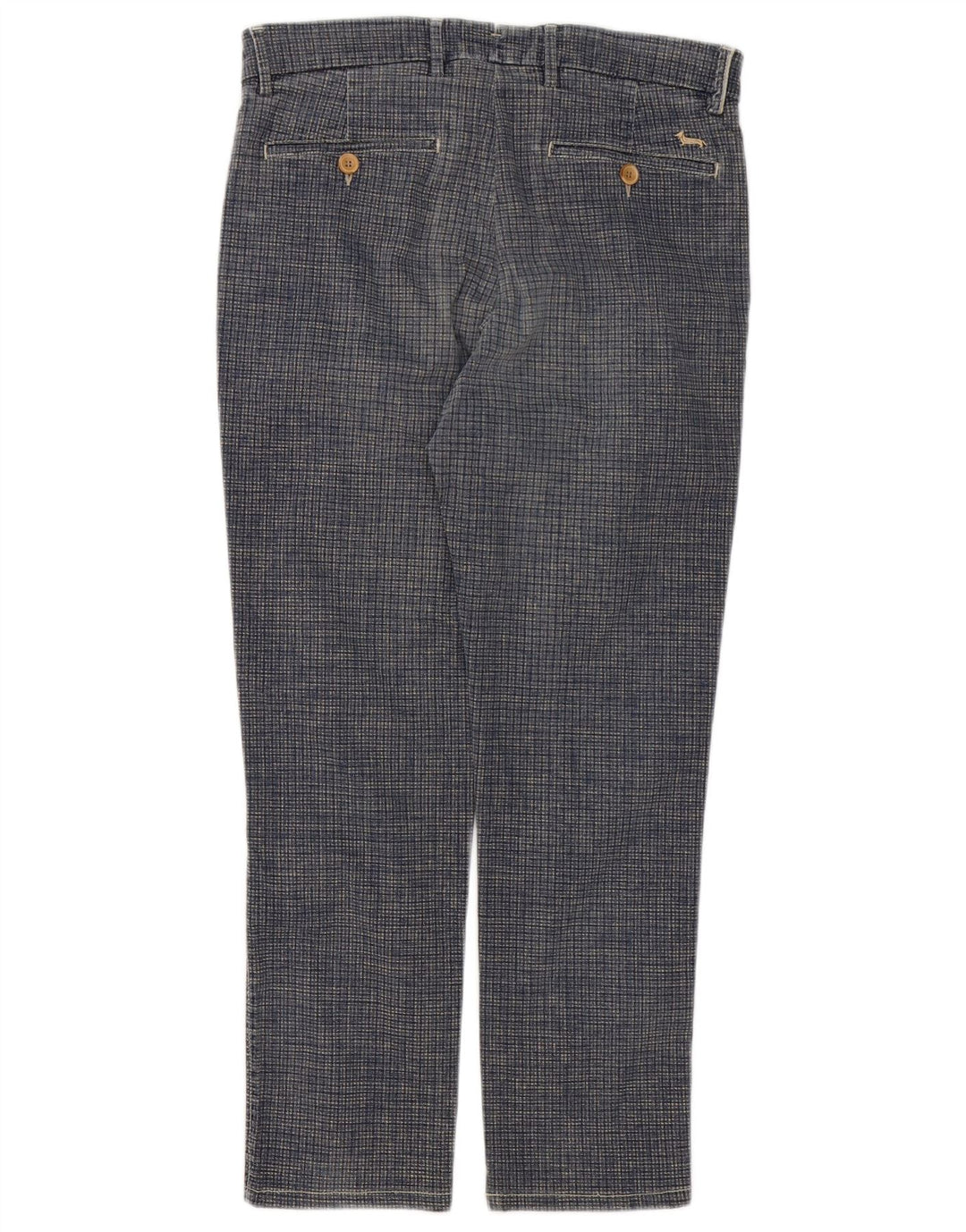 Harmont & Blaine Herre Chinobukser IT 46 Small W32 L27 Blue Houndstooth