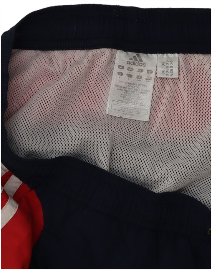 ADIDAS Sportshorts til mænd Large Navy Blue Colourblock Polyester