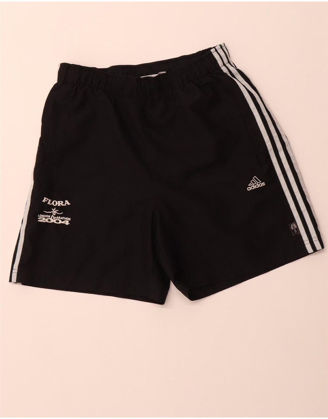 Adidas Herre Climacool grafiske sportsshorts Små sorte polyester