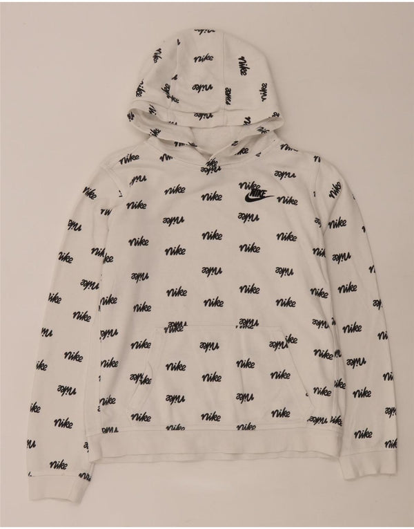 Nike Boys Graphic Standard Fit hættetrøjetrøje 13-14 år XL Hvid Bomuld