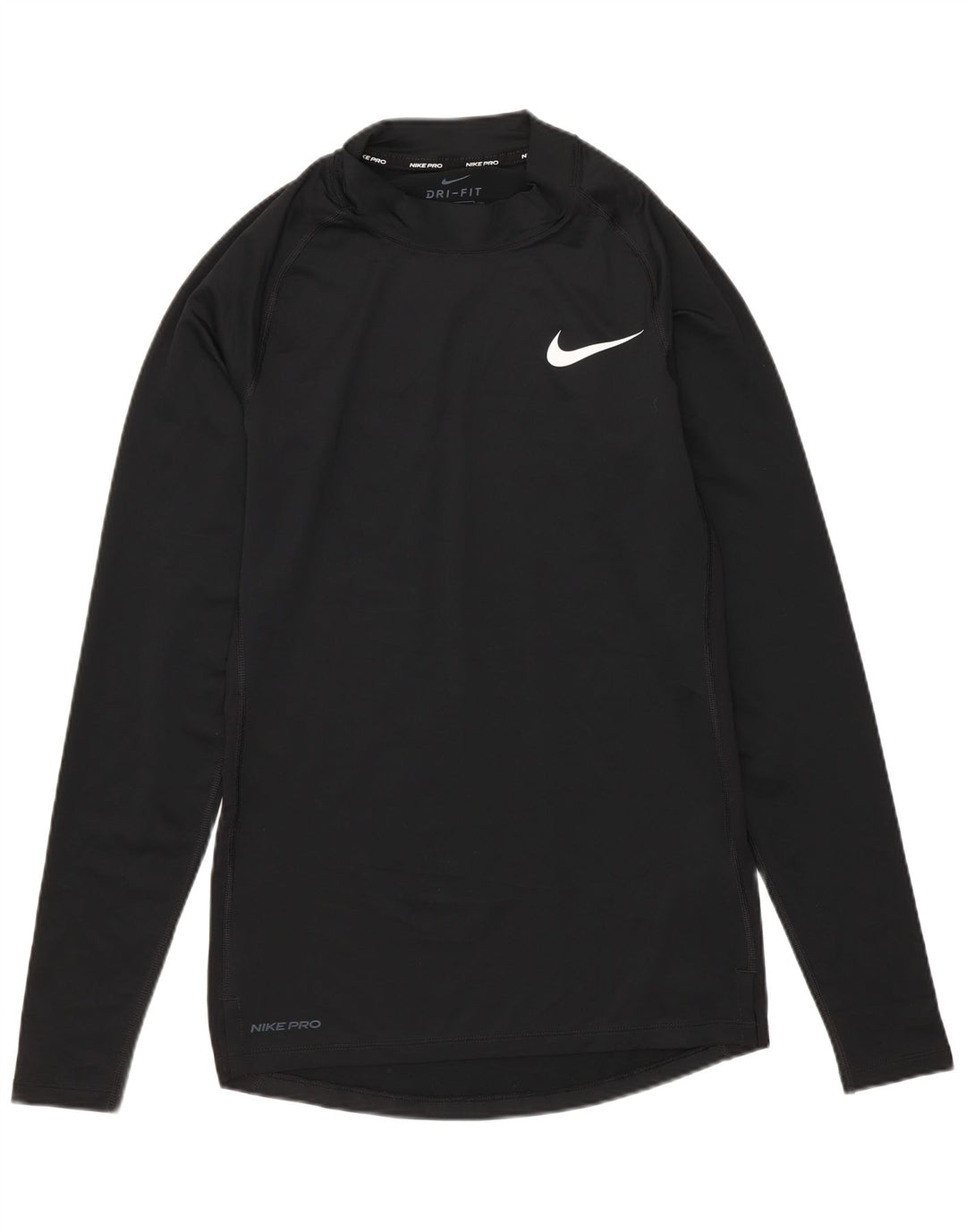 Nike Herre Tight Fit Top Langærmet Lille Sort Polyester