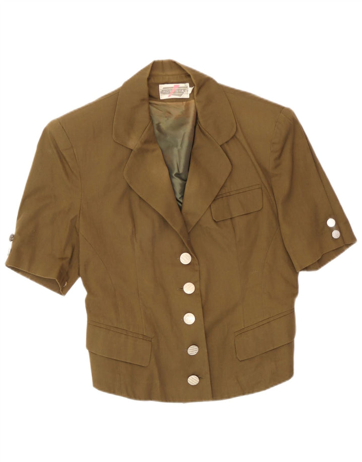 Sport Staff Dame Kortærmet Blazerjakke med 5 knapper IT 42 Medium Khaki