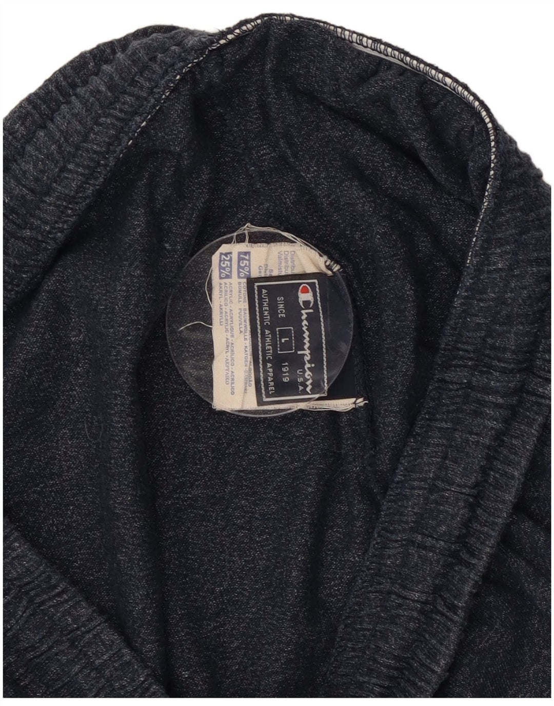 Champion Herre træningsdragt Bukser Large Navy Blue Flecked Bomuld