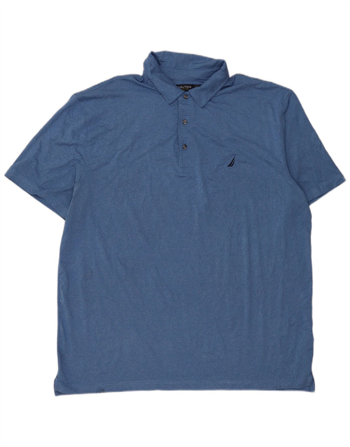 Nautica herre poloskjorte 2XL blå polyester