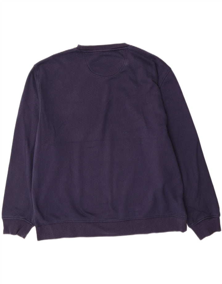 Izod Herre Sweatshirt Jumper 2XL Navy Blue Polyester