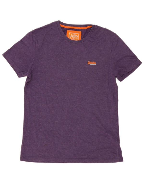 Superdry Herre T-Shirt Top XL Lilla Bomuld Moderne