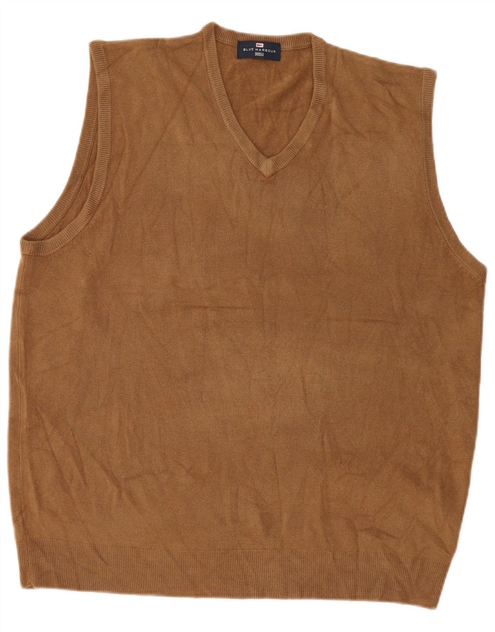 Marks & Spencer Herrevest Tank Top XL Beige Akryl