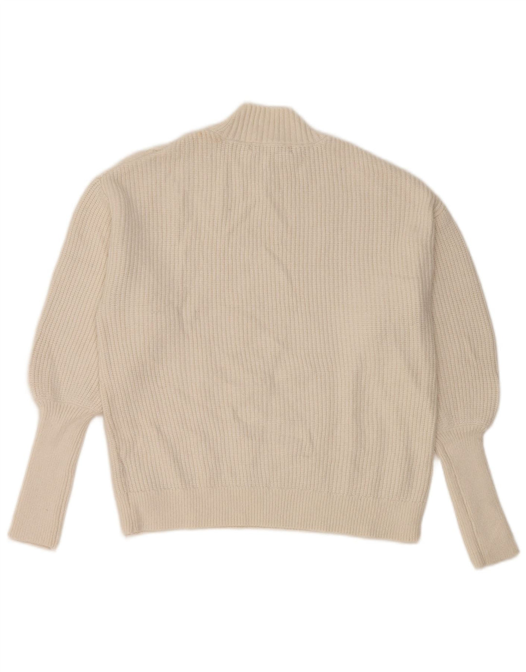 Marks & Spencer Dame Turtle Neck Jumper Sweater UK 14 Medium White