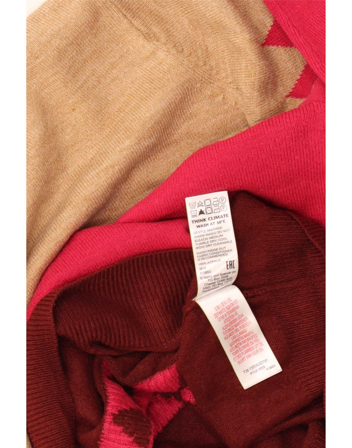 Marks & Spencer Dame Roll Neck Sweater UK 16 Large Pink