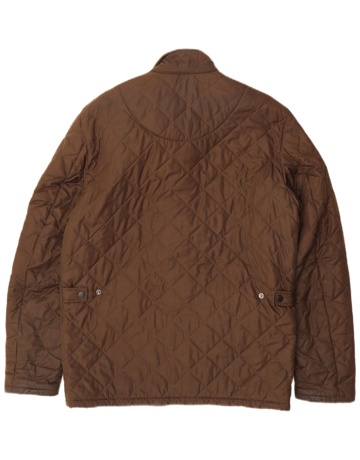 Barbour Herre quiltet jakke UK 36 Lille brun polyester