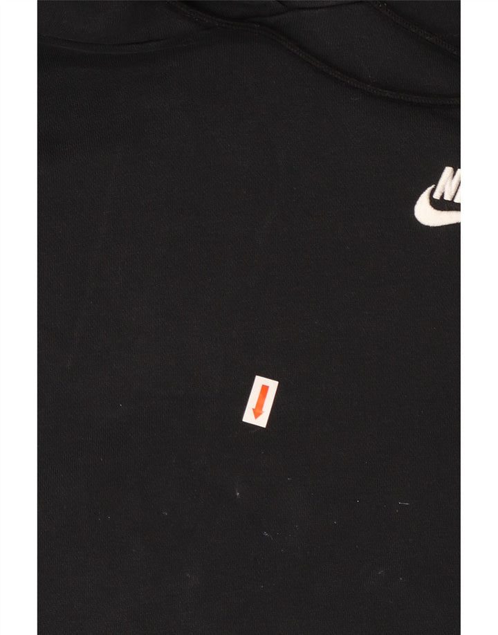 NIKE Oversized hættetrøje til kvinder UK 14 Medium Sort Bomuld