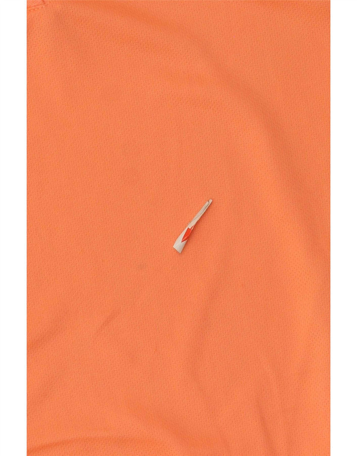 Adidas Dame Climalite T-Shirt Top UK 8/10 Small Orange Polyester