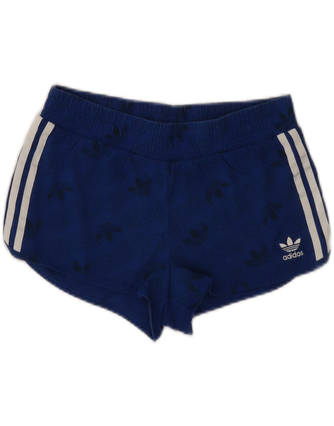 ADIDAS grafiske sportsshorts til kvinder UK 8 Small Blue