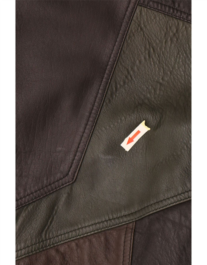 Asgard Herre Læderjakke UK 44 2XL Sort Colourblock