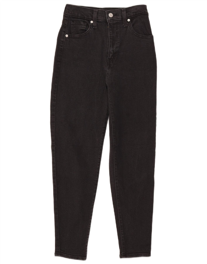 Levi's koniske jeans til kvinder W24 L27 sort bomuld