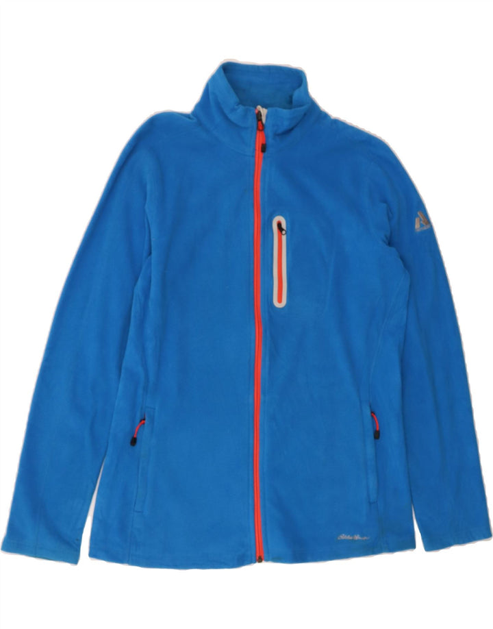 EDDIE BAUER Womens Fleece Jacket UK 16 Large Blue Polyester Vintage Eddie Bauer and Second-Hand Eddie Bauer from Messina Hembry 