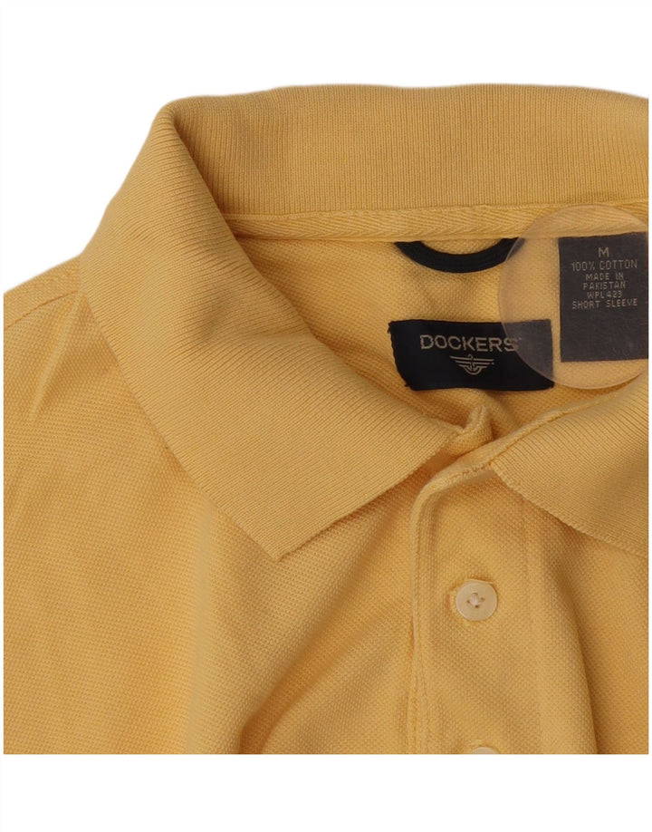 Dockers herre poloshirt Medium gul bomuld