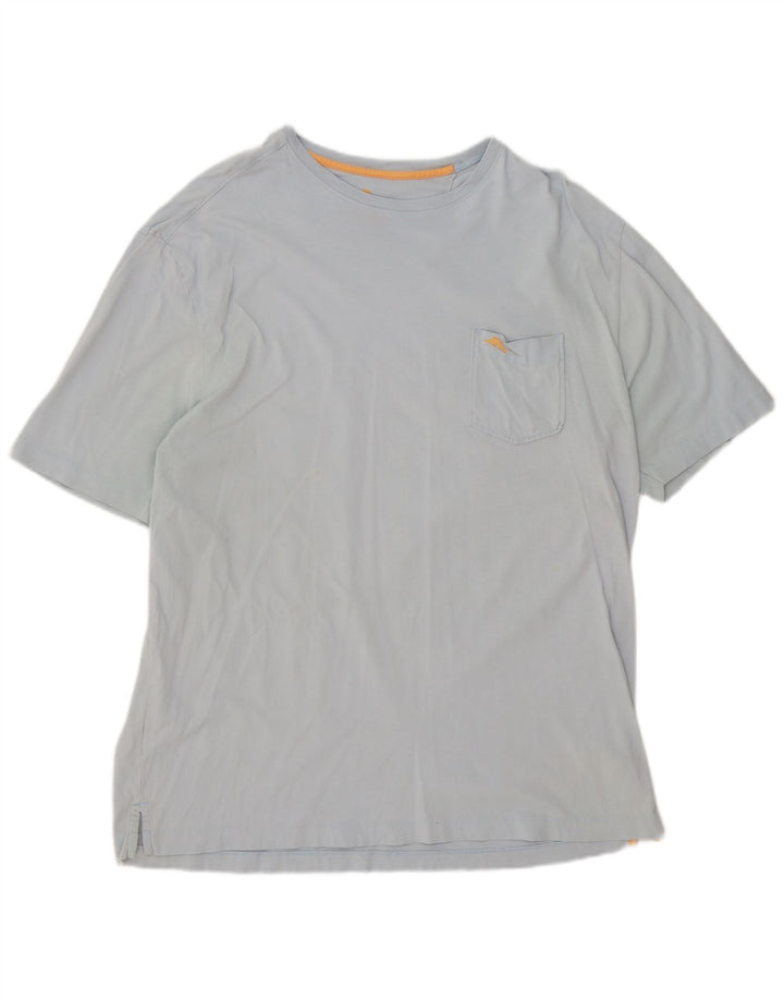 Tommy Bahama Herre Relaxed T-Shirt Top Stor Blå Bomuld