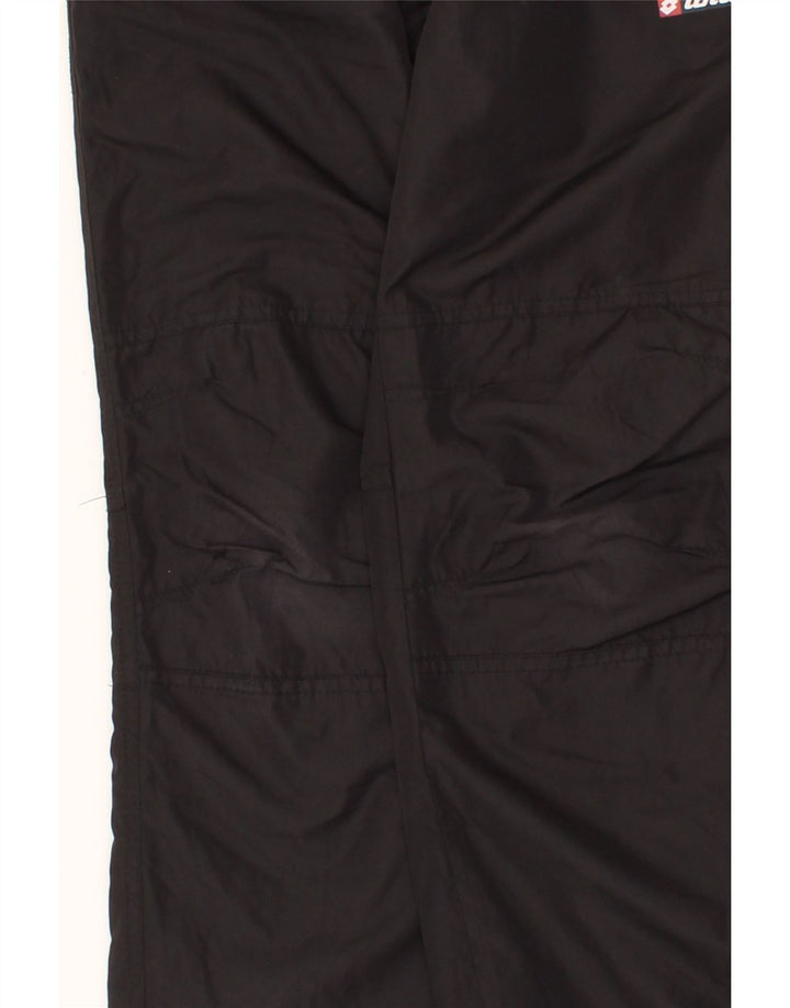 LOTTO Boys Tracksuit Trousers 7-8 Years Small Black Polyester Vintage Lotto and Second-Hand Lotto from Messina Hembry 