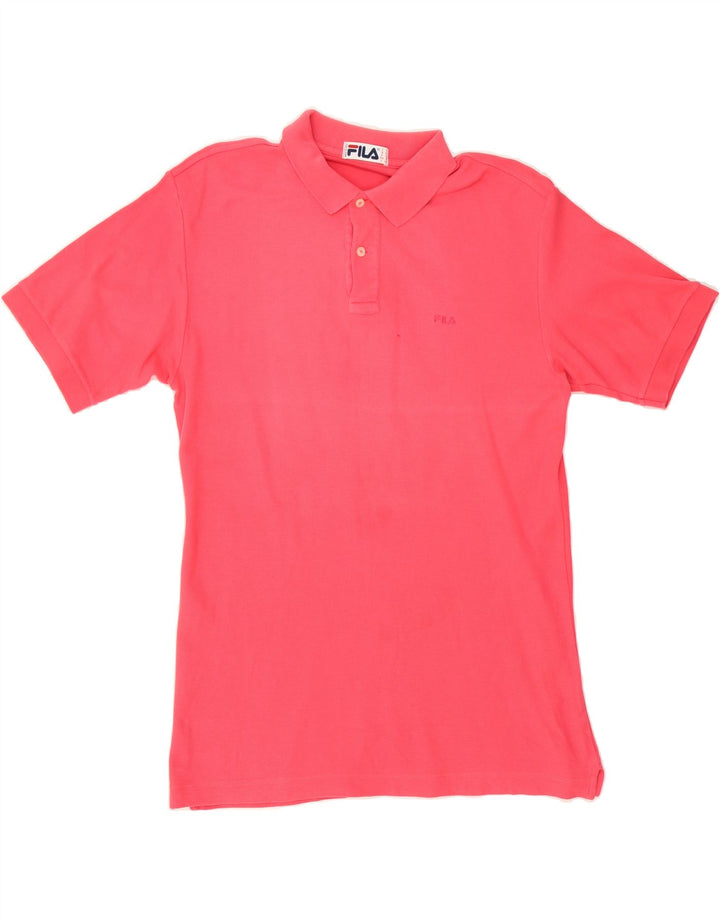 FILA Mens Polo Shirt XL Pink Vintage Fila and Second-Hand Fila from Messina Hembry 