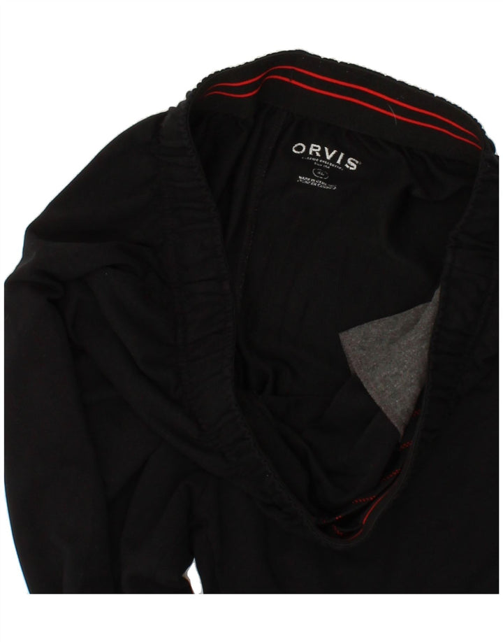 ORVIS Mens Tracksuit Trousers XL Black Rayon Vintage Orvis and Second-Hand Orvis from Messina Hembry 