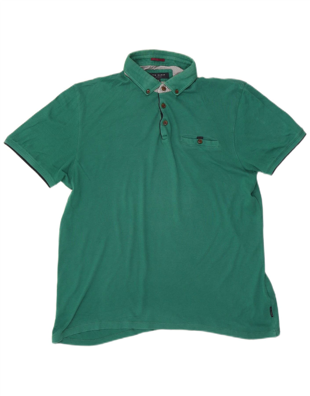 Ted Baker herre poloshirt str. 5 XL Grøn bomuld