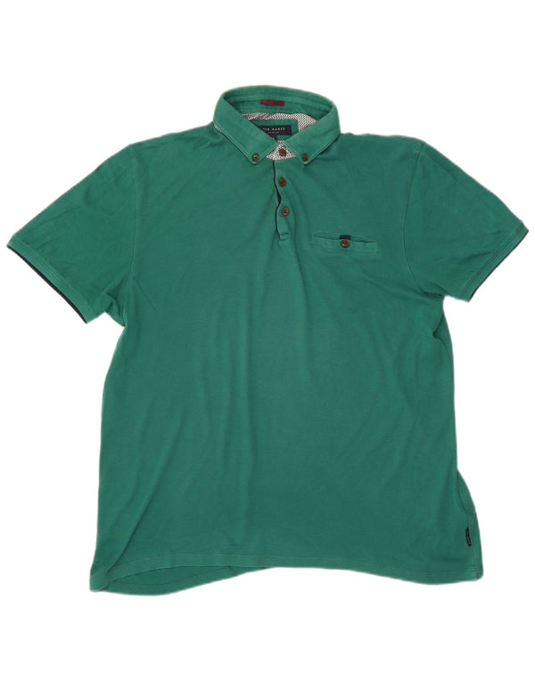 Ted Baker herre poloshirt str. 5 XL Grøn bomuld