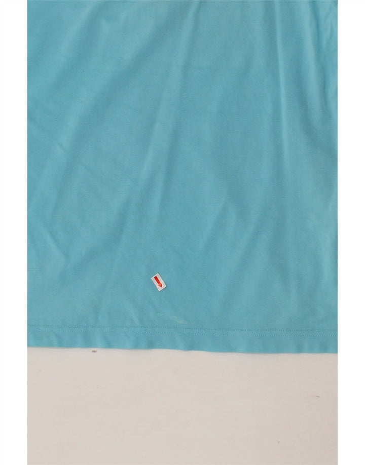 CHAMPION Womens Sleeveless Polo Shirt UK 14 Medium Blue Cotton Vintage Champion and Second-Hand Champion from Messina Hembry 