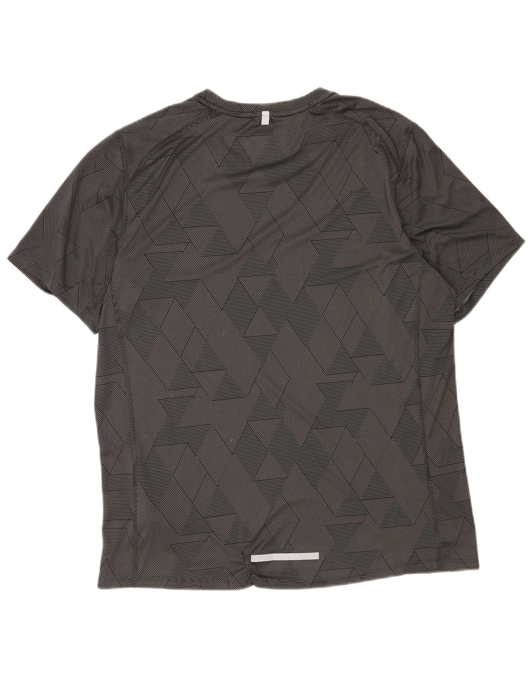 Nike Herre Dri Fit T-Shirt Top Stor Sort Geometrisk Polyester