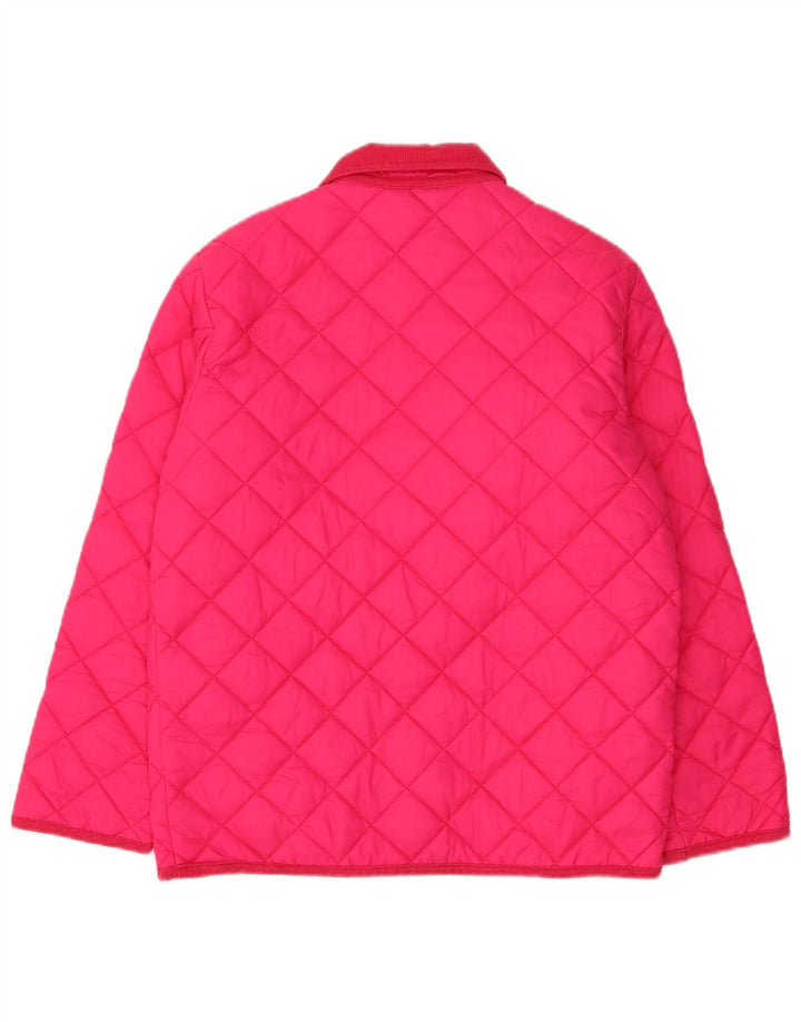 BENETTON piger quiltet jakke 11-12 år XL Pink Polyamid