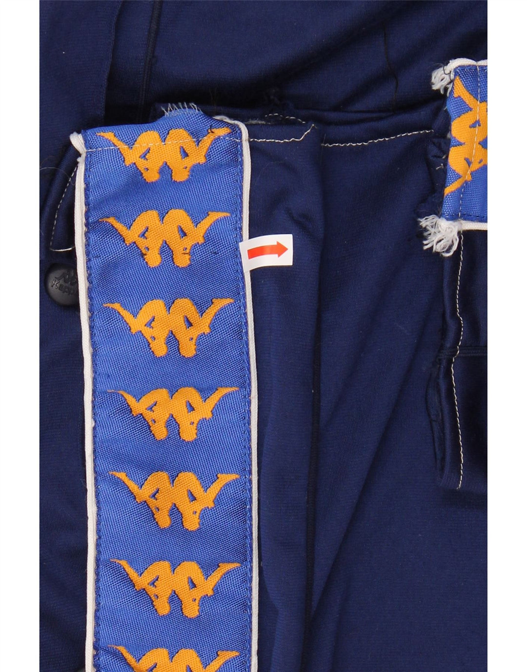 KAPPA Grafisk træningsdragt bukser til mænd Small Navy Blue Colourblock