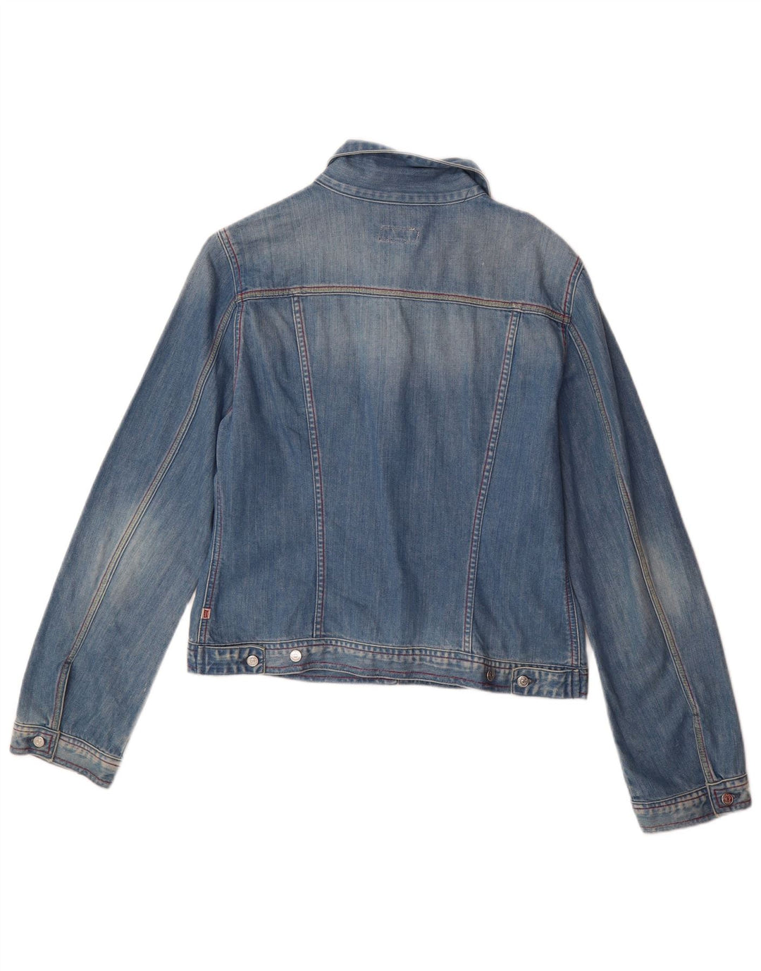 CARRERA Womens Denim Jacket UK 16 Large Blue Cotton