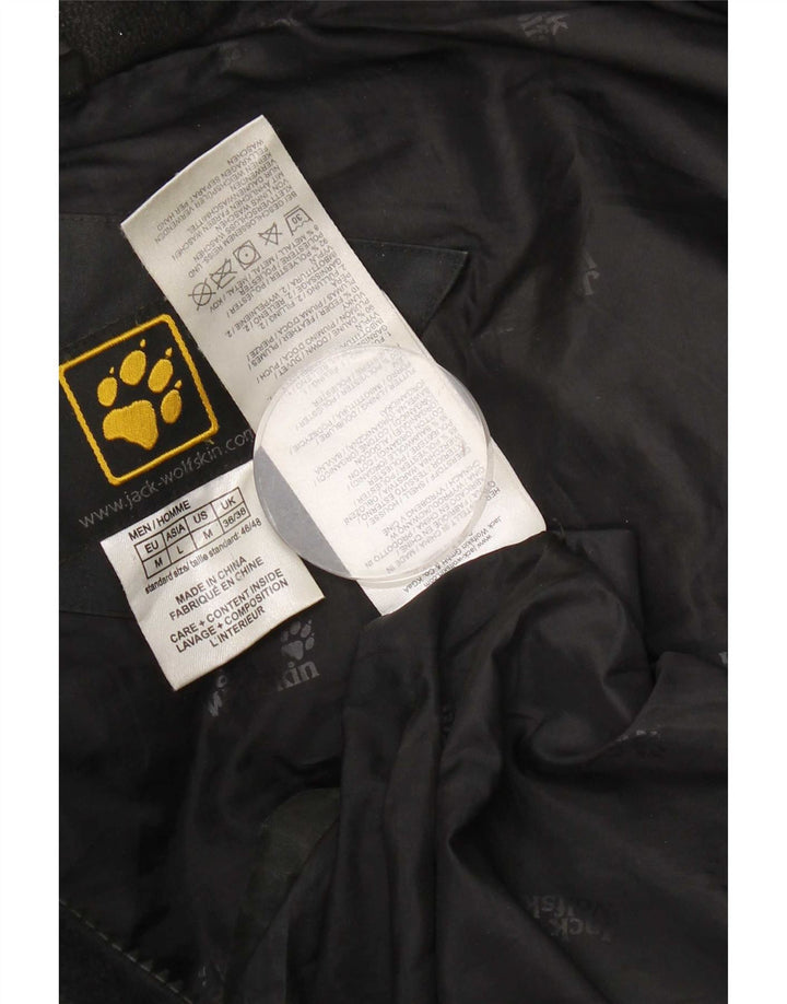 Jack Wolfskin Herre hættepolstret jakke UK 36/38 Medium Black Polyester