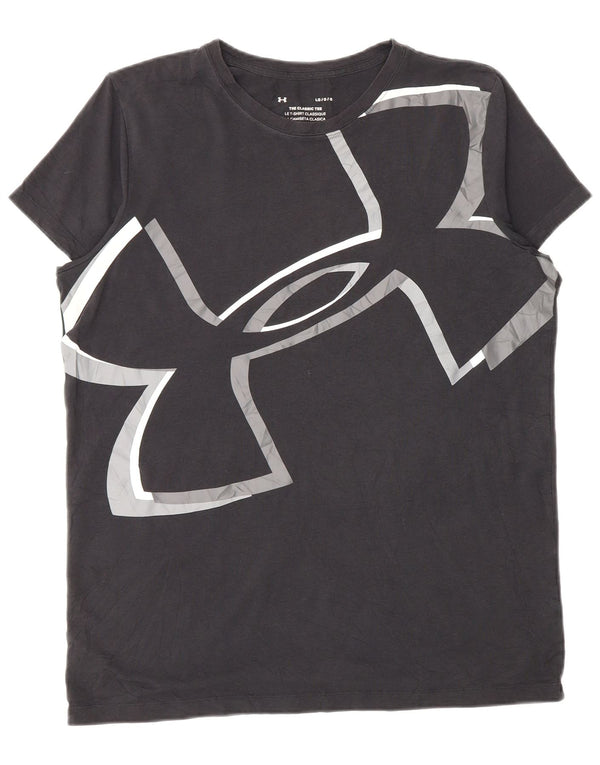 Under Armour Dame Grafisk T-Shirt Top UK 16 Stor Grå