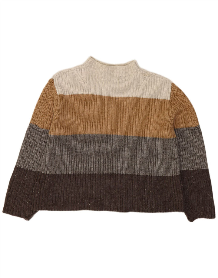 Marks & Spencer Dame Turtle Neck Jumper Sweater UK 16 Large Multicolor