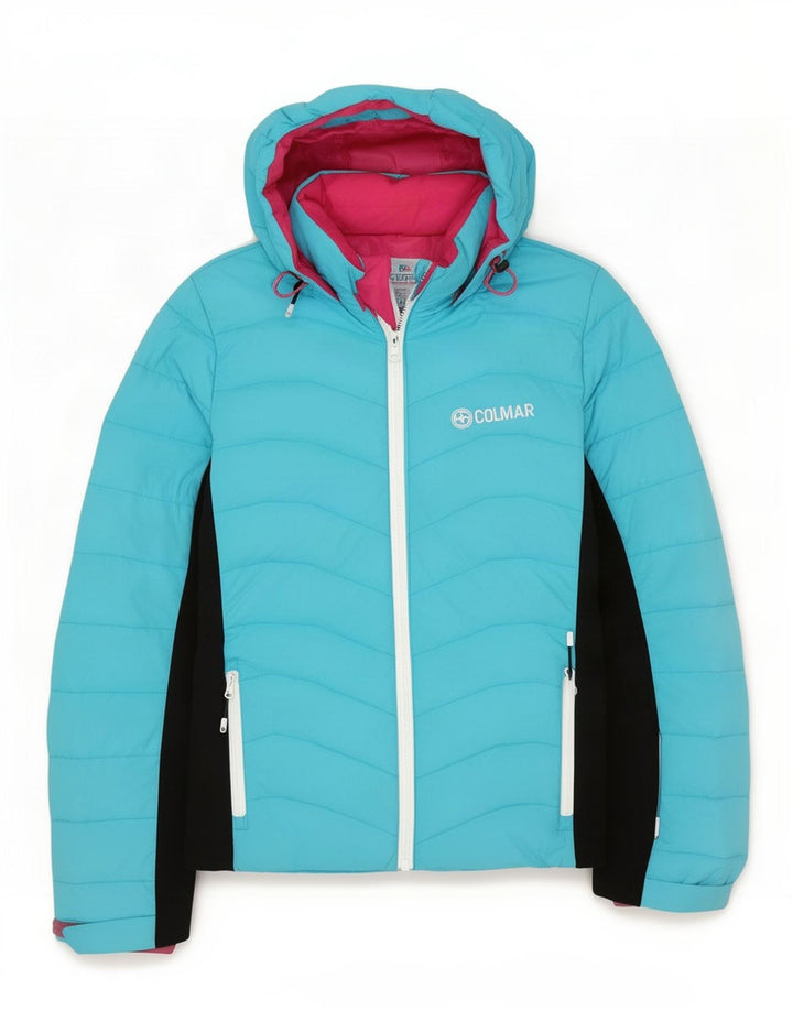 Colmar Dame Hætte Skijakke IT 44 Medium Blue Colourblock