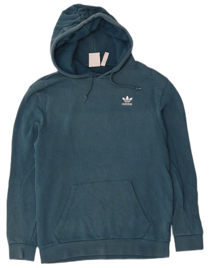 Adidas Hættetrøje til mænd, lille blå bomuld