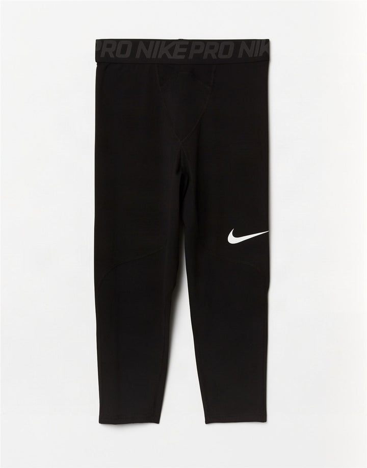 Nike Herre Dri Fit Grafiske Capri Leggings Lille sort polyester