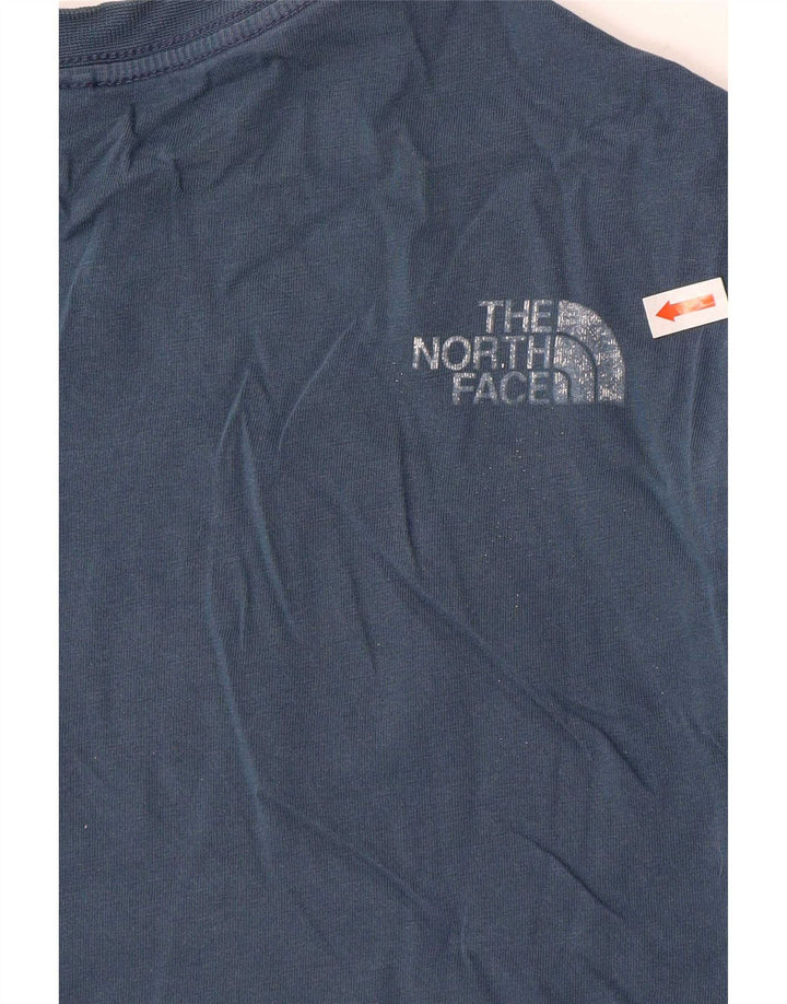 The North Face Herre grafisk T-shirt Top Medium Blue Bomuld