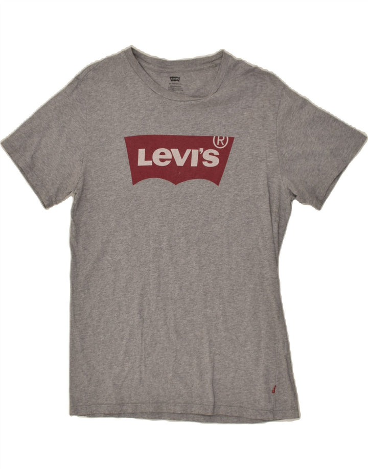 LEVI'S Mens Graphic T-Shirt Top Medium Grey Cotton | Vintage Levi's | Thrift | Second-Hand Levi's | Used Clothing | Messina Hembry 
