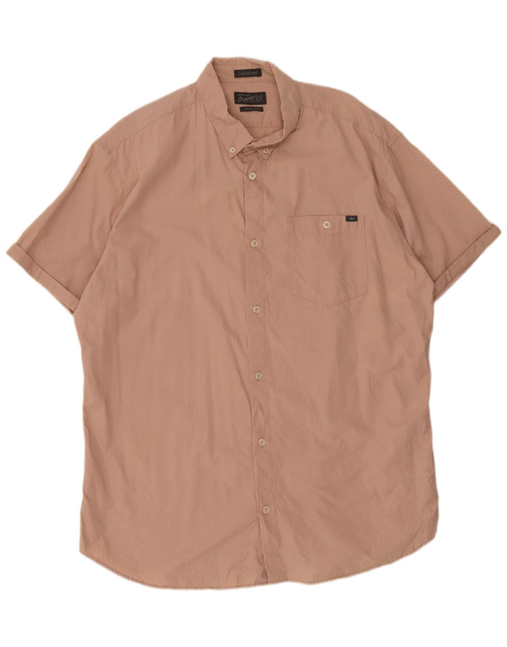 Jack & Jones Kortærmet Herreskjorte 2XL Pink Bomuld