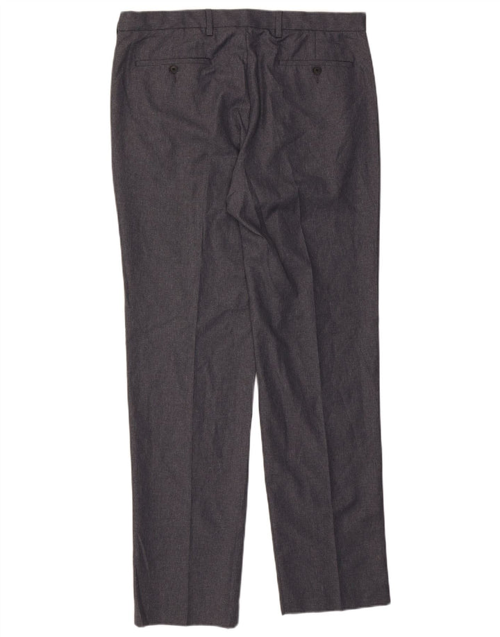 Marks & Spencer Herre Regular Fit Chino Bukser W36 L33 Grå Polyester