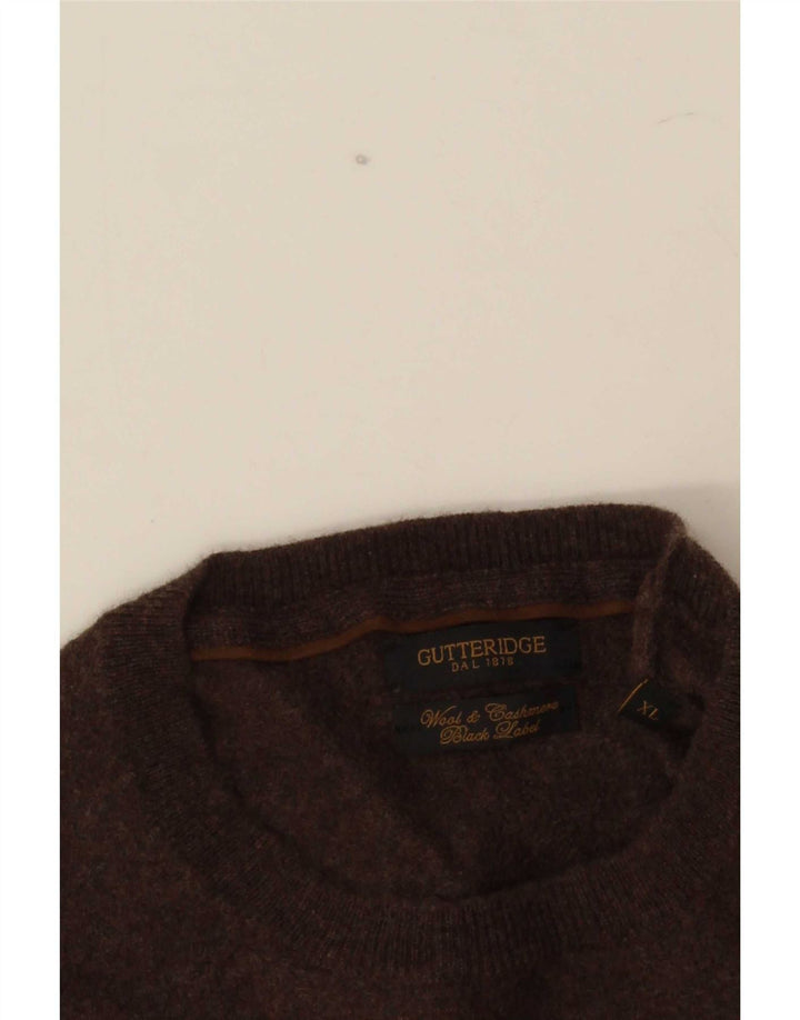 Gutteridge Dame sweater med rund hals DK 18 XL Brun uld