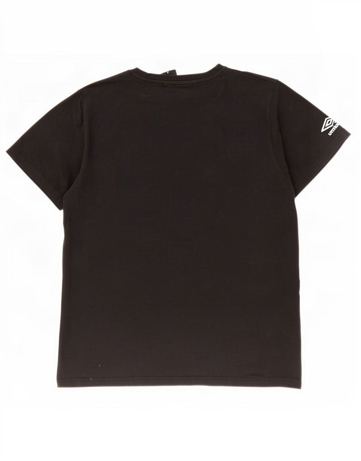 Umbro Herre Grafisk T-Shirt Top Stor Sort Bomuld