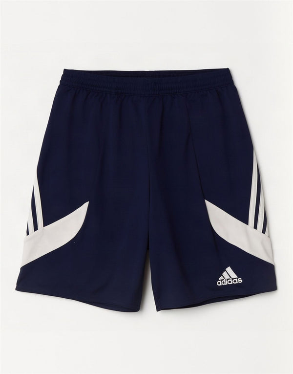 Adidas Herre Climalite Sportshorts Small Navy Blue Colourblock Polyester