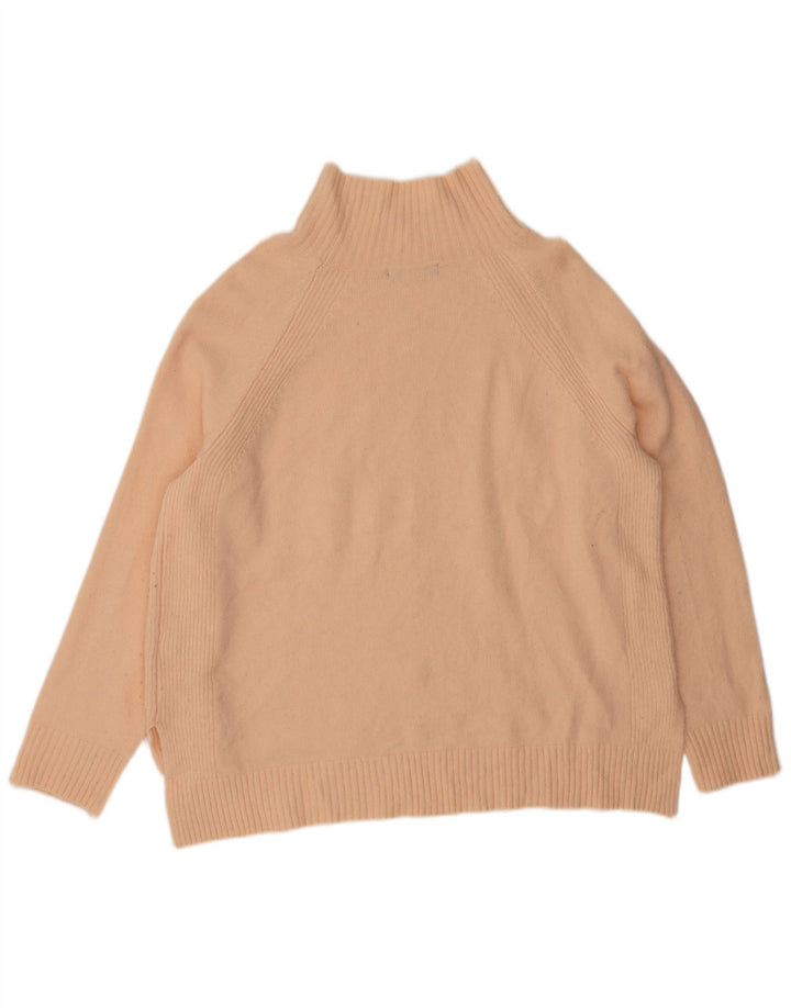 Marks & Spencer Dame Turtle Neck Jumper Sweater UK 16 Large Pink