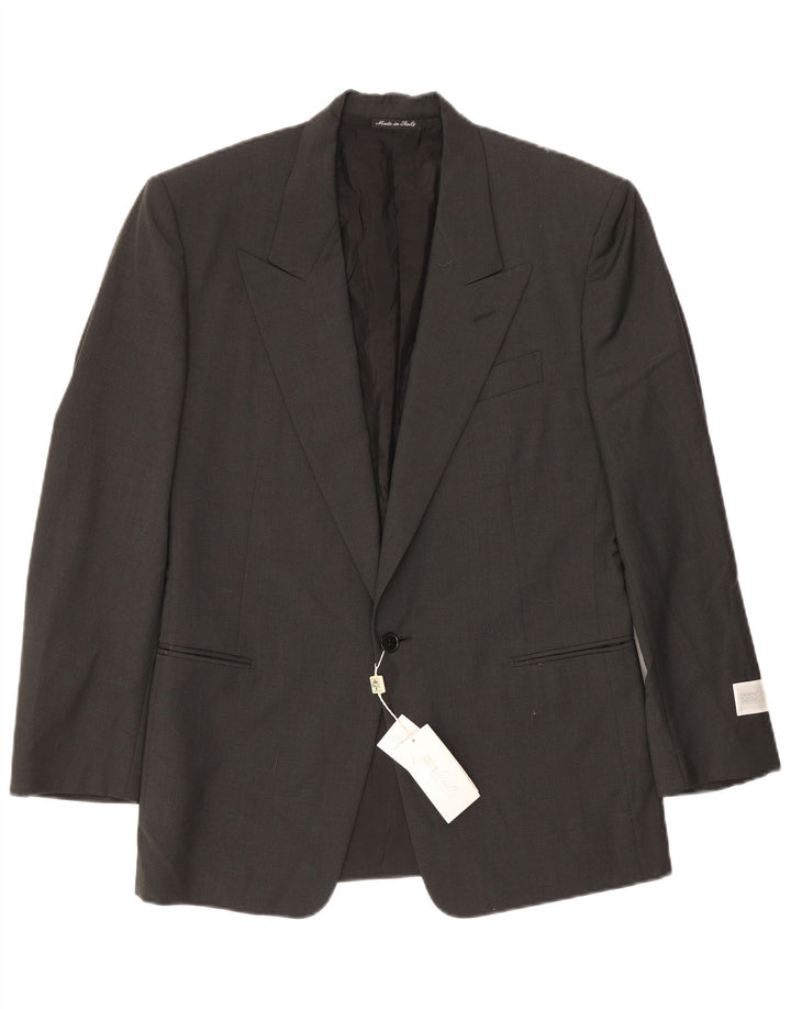 Pal Zileri Herre Gruppo Forall 1 Knap Blazer Jakke IT 46 Lille Grå