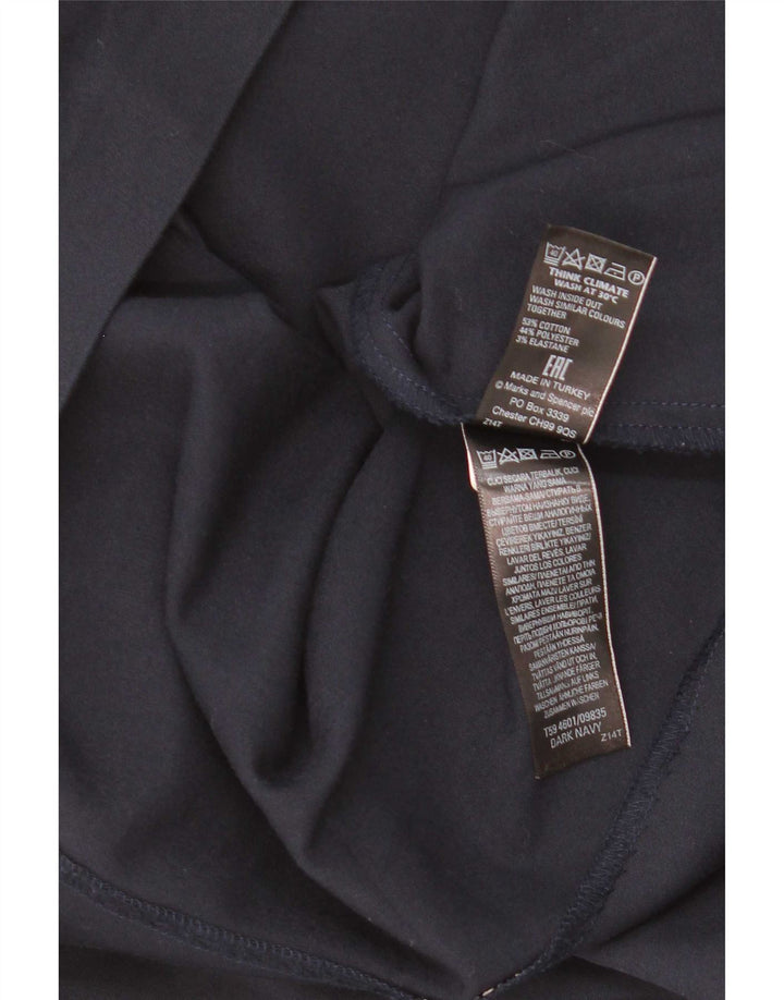 Marks & Spencer Dame-mininederdel UK 8 Small W28 Marineblå Bomuld