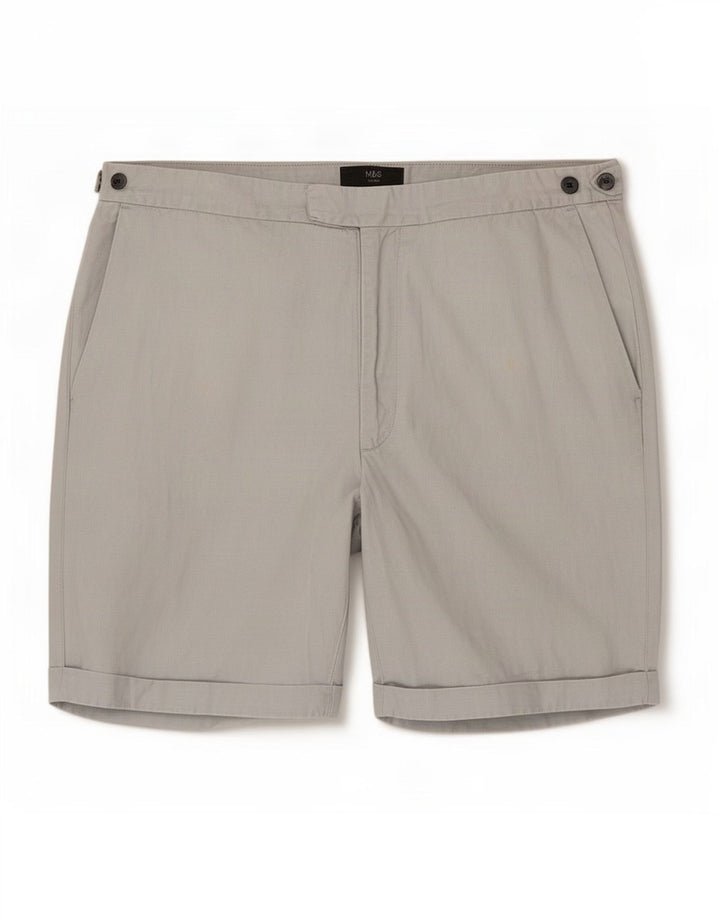 Marks & Spencer Herre Chino Shorts XL W38 Blå Lyocell